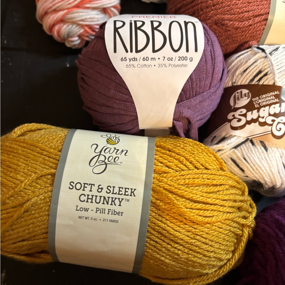 Yarn Collection with Assorted Colors - Picture 6 of 7